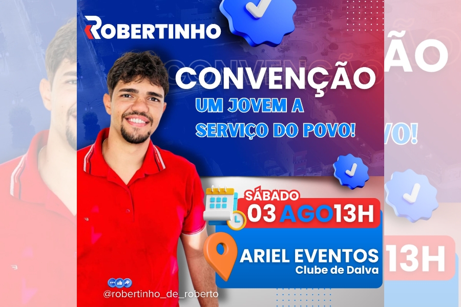 Robertinho de Roberto, um jovem dedicado ao serviço público.