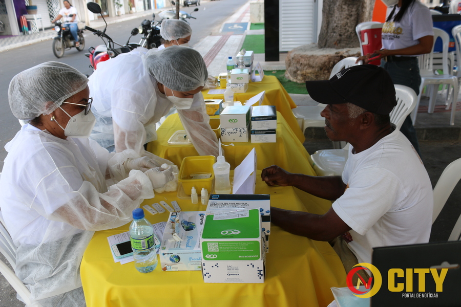 Itatim promove campanha de julho amarelo com testes e vacinação - Foto - Jucelino Lima