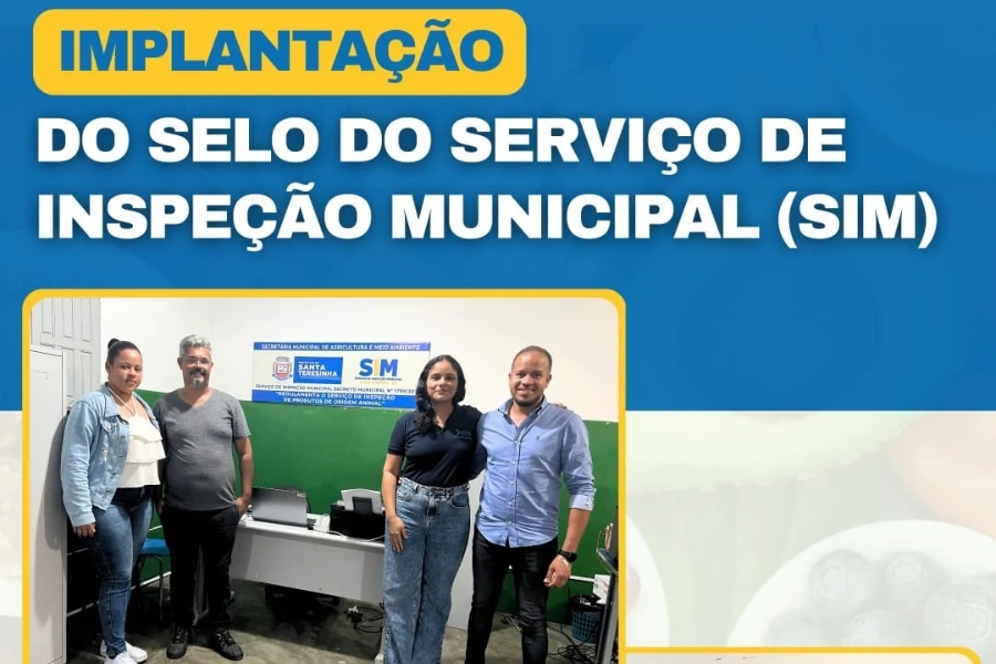 Santa Teresinha lança serviço municipal para garantir qualidade de produtos.